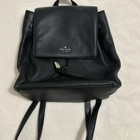 Kate Spade Cinch Backpack Pebbled Leather Kate Spade Pebble Leather Cinch Backpack | Mercari main image 4